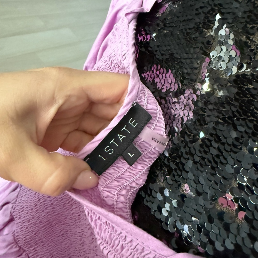 1. State Lavender Sequin Dress - Picture 8 of 10